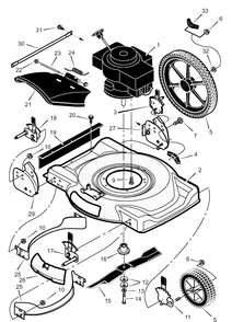 Part Location Diagram of F-000512L Briggs and Stratton Book, Instruction